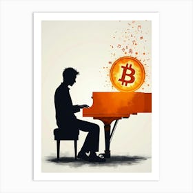 Bitcoin Piano 2 Art Print