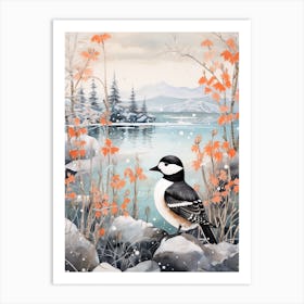 Winter Bird Painting Bufflehead 1 Art Print