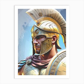 Greek Of Spartan Art Print