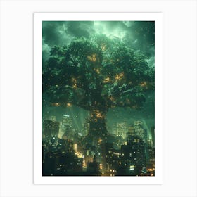 Fantasy Tree In The Middle 7 Art Print