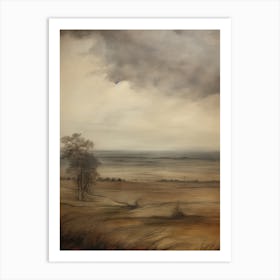 Muted Countryside Painting Art Print