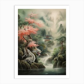 Dragon Natural Scene 3 Art Print