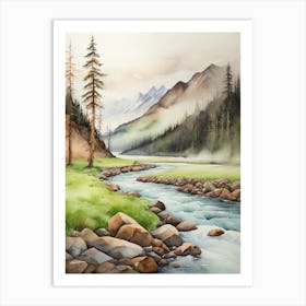 Mountain Stream.5 Art Print