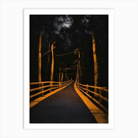 Bridge In The Woods 1 Art Print