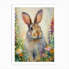 Rex Rabbit Painting 2 Art Print