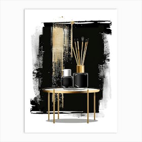 Black And Gold 74 Art Print