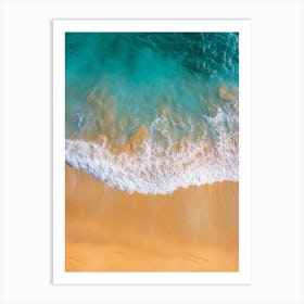 Aerial View Of A Beach 132 Art Print