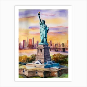 Statue Of Liberty New York Art Print