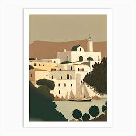 Paros Greece Rousseau Inspired Tropical Destination Art Print