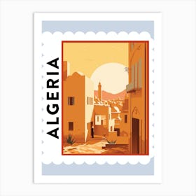 Algeria 2 Travel Stamp Poster Art Print