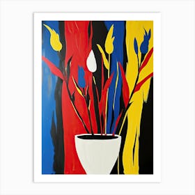 Flowers In A Vase, Pop Art Art Print