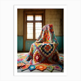 Crochet Blanket Photography 1 Art Print