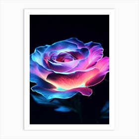 Colorful Rose Art Print