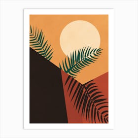 Sunset Palms Art Print