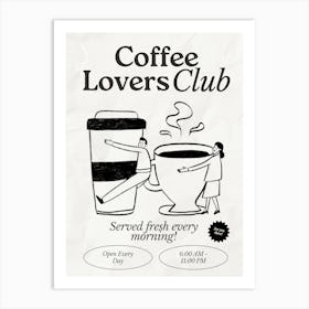 Coffee Club Kitchen | Coffee Lover’s Club | Coffee Bar 7 Art Print