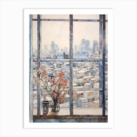 Winter Cityscape Tokyo Japan 2 Art Print