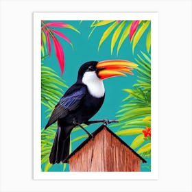 Chimney Swift Tropical bird Art Print