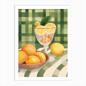 Summer Cocktails 4 Art Print