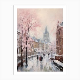 Dreamy Winter Painting Nottingham United Kingdom 3 Art Print