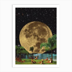 Moon Summer Art Print
