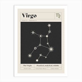Virgo Constellation Art Print