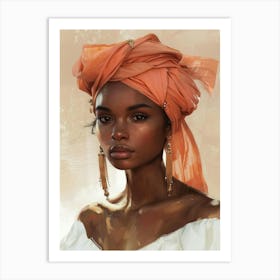 Turban Girl Art Print