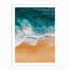 Aerial View Of A Beach 111 Art Print