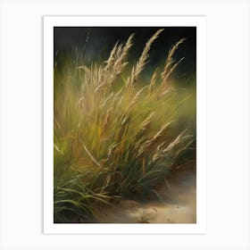 Wild grass, old oil painting,Colorado Arts, Vermont Arts,Montana Arts,Alaska Arts6 Art Print