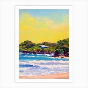 Grand Anse Beach, Grenada Bright Abstract Art Print