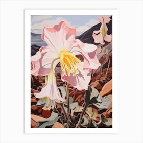 Columbine 3 Flower Painting Art Print