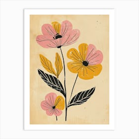 Winnipeg Flower Market Boho Minimalist Style Art Print