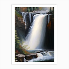 Albion Falls, Canada Peaceful Oil Art 2 Art Print