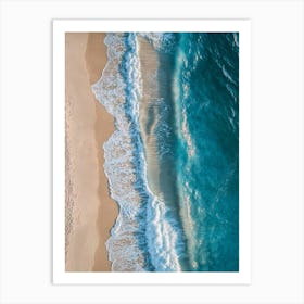 Aerial View Of A Beach 170 Art Print