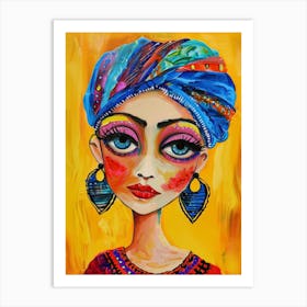 Turban Girl 2 Art Print