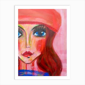 Abstract portrait Holly Affiche