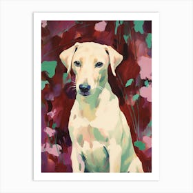 A Whippet Dog Painting, Impressionist 2 Art Print
