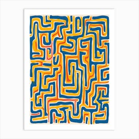 Maze art Art Print