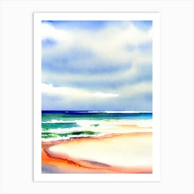 Freshwater Beach 3, Australia Watercolour Art Print