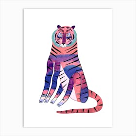 Tiger Large Colorful Art Print