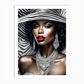 Afro-American Beauty Rich Slay 17 Art Print