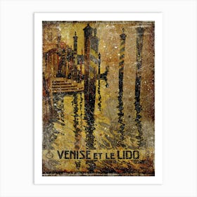 Vintage Travel Poster ― Venise Et Le Lido Art Print