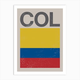 Columbia Flag Art Print