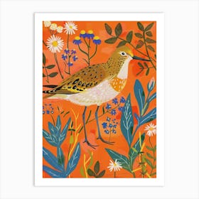 Spring Birds Dunlin 2 Art Print