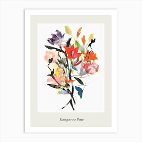 Kangaroo Paw 2 Collage Flower Bouquet Poster Art Print