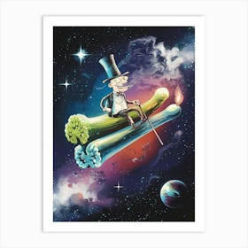 Man In Space Art Print