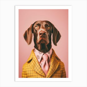 A German Shorthaired Pointer Dog 8 Art Print