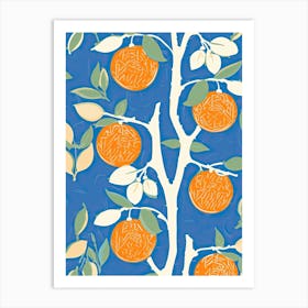 Orange Illustration 6 Art Print