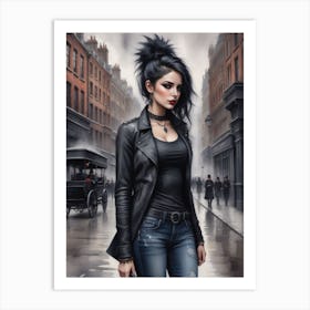 Gothic Girl Art Print