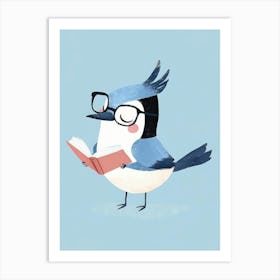 nursery blue bird Art Print