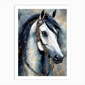 Horse Painting Art Print